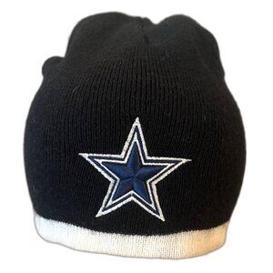 Mens 1990s Vintage Dallas Cowboys NFL Football Beanie Hat Cap OSFA